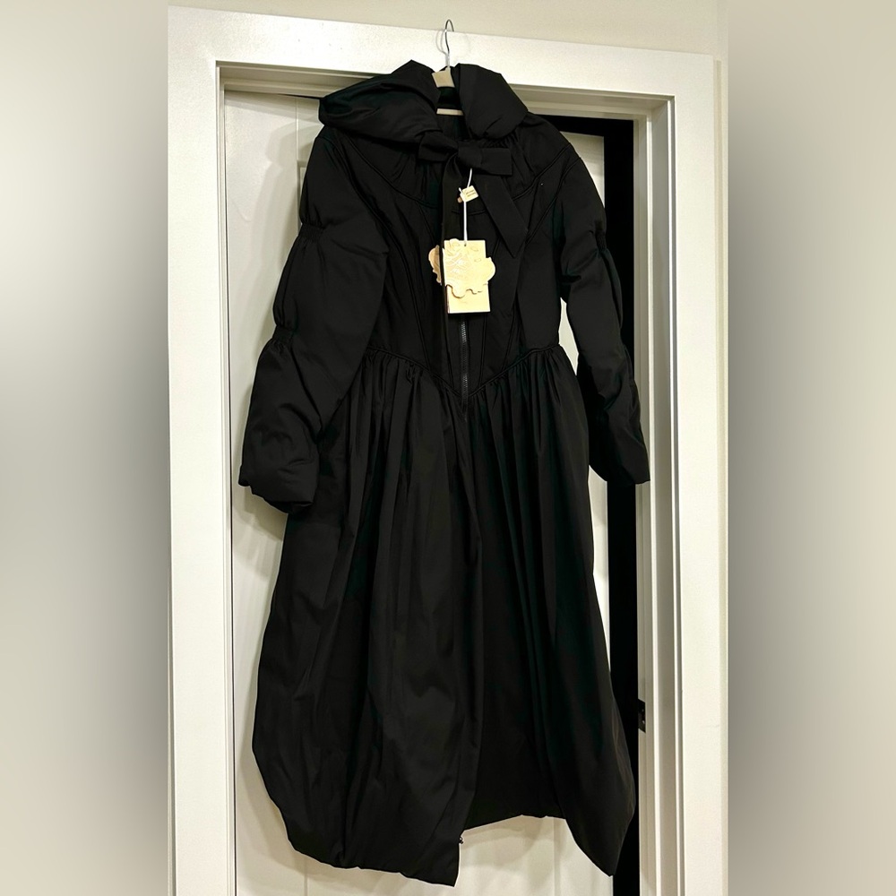 LaceMade Victorian Style Black Puff Sleeve jacket with corset